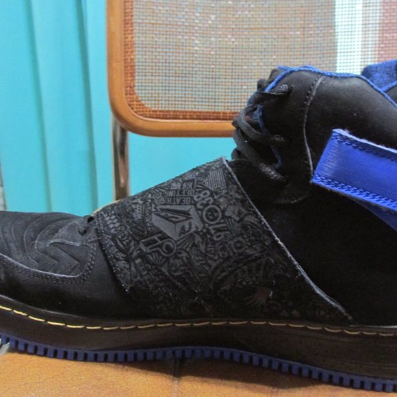 Size 14 - Jordan Fusion 20 Black University Blue 2008 - Picture 10 of 15